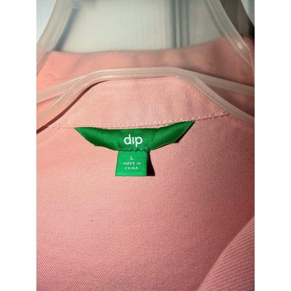 Dip Pink Utility Jacket with Snap Buttons - Picture 2 of 3